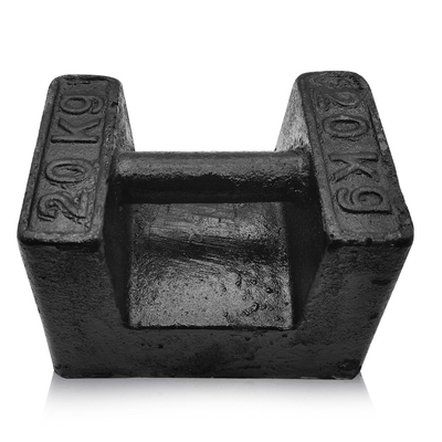 OIML Standard Stackable 20kg Cast Iron Weights Untuk Berat Blok Derek