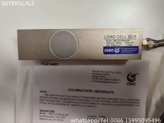 kualitas  500kg OIML Load Cells Amplifier Zemic H8C Weighing Sensor For Floor Weighintg Scale pabrik