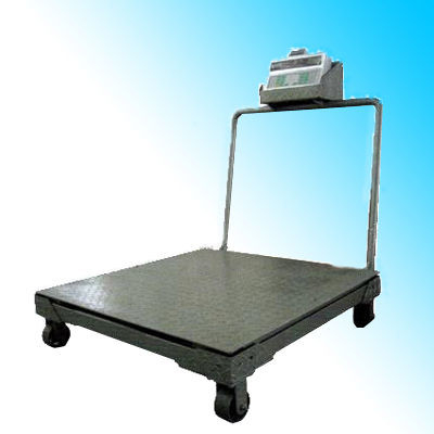 1x1m 1ton Timbangan Lantai Platform Timbangan Digital Dengan Roda Indikator XK3190-A12E
