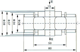 Aluminium 30KN Anti Korosi Single Load Point