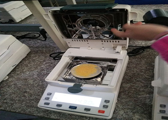Layar LCD 110g 1mg Saldo Alat Analisis Kelembaban Halogen