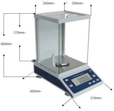 Digital 0,0001g 200g Digital Beratnya Saldo Untuk Laboratorium