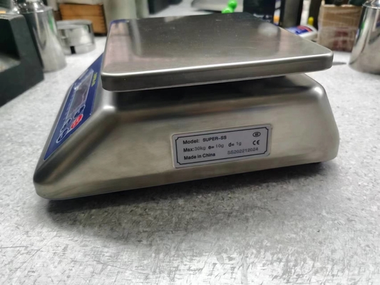 30kg Super ss Elektronik Digital Waterproof IP68 Skala Berat Skala Meja Timbang Digital Baja Tidak Berlemak