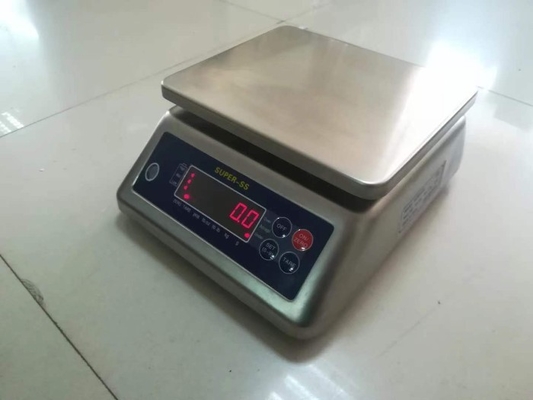 Skala Berat Elektronik Digital Waterproof Stainless Steel Skala Meja Timbang Digital Skala Super-ss 15kg