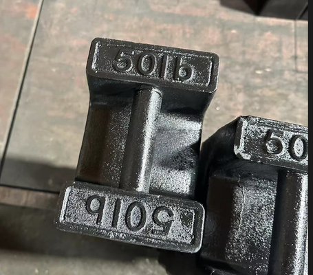 Standard Cast Iron Test Weights 25lb,50lb berat persegi panjang lift beban blok kalibrasi berat