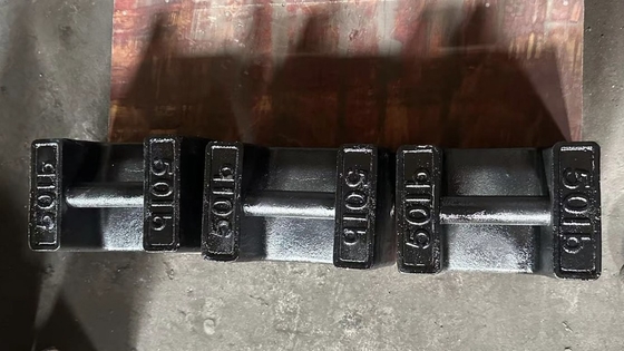 Standard Cast Iron Test Weights 25lb 50lb berat persegi panjang lift beban blok kalibrasi berat