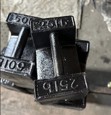Standard Cast Iron Test Weights 25lb 50lb berat persegi panjang lift beban blok kalibrasi berat