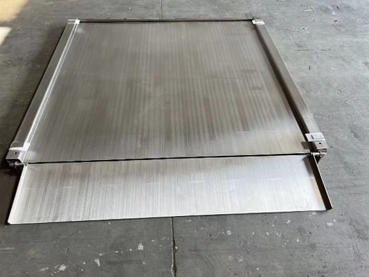 Proses Sandblasting 304 stainless steel disesuaikan 1.2x1.2m 3ton Platform lantai Skala
