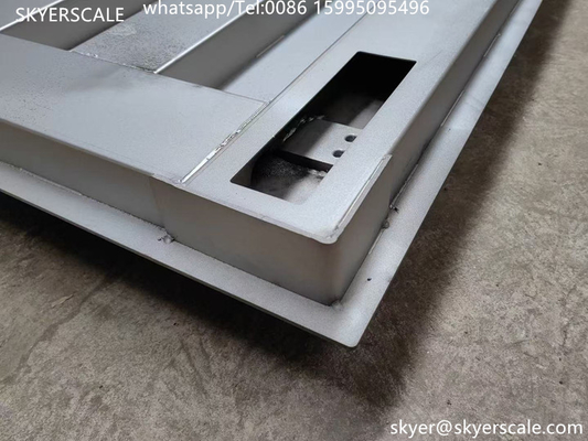 Tinggi Precision 1.2x1.2m 3 Ton Stainless Steel Digital menimbang skala lantai