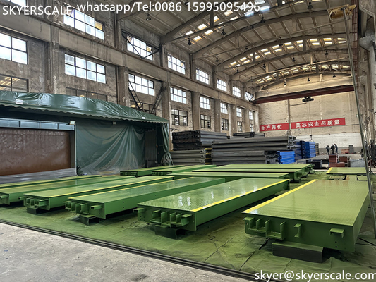 80 Ton 3x18m Weighbridge Skala Kendaraan Solusi Pengukuran Berat Tepat