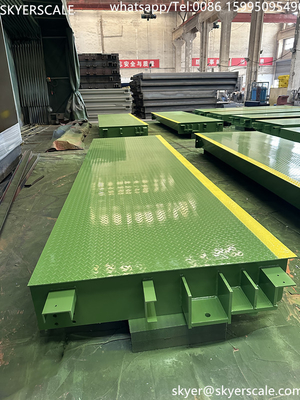 80 Ton 3x18m Weighbridge Skala Kendaraan Solusi Pengukuran Berat Tepat