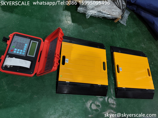 Digital Static Dynamic Portable Axle Car Weighing Scale System Weigh Pad Wheel Beratnya 80 Ton
