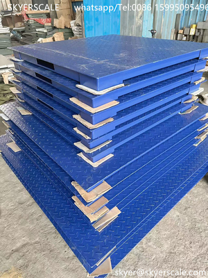 Skala platform baja karbon kapasitas industri 5 ton dengan tampilan indikator A12E Tipe A12 atau opsional lainnya