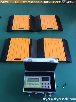 Skala Portable Wireless untuk Truk 30 Ton Vehicle Weighing Pads
