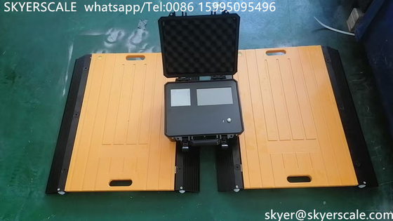 Skala Portable Wireless untuk Truk 30 Ton Vehicle Weighing Pads