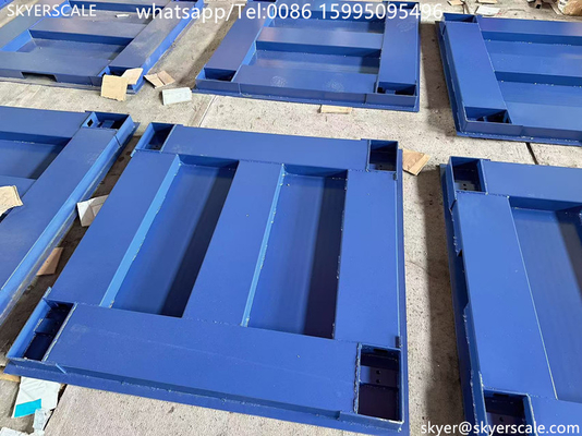 Zemic H8C Load Cell 1x1m 5Ton Heavy Duty Industrial Floor Scale Dengan Platform Baja Karbon
