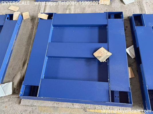 Zemic H8C Load Cell 1x1m 5Ton Heavy Duty Industrial Floor Scale Dengan Platform Baja Karbon