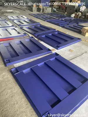Zemic H8C Load Cell 1x1m 5Ton Heavy Duty Industrial Floor Scale Dengan Platform Baja Karbon