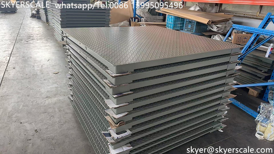 Skala Industri 2000kg Skala Lantai Platform Dengan Balok Gunting Baja Alloy tahan lama SQB Load Cell