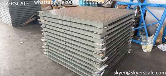 Skala Industri 2000kg Skala Lantai Platform Dengan Balok Gunting Baja Alloy tahan lama SQB Load Cell
