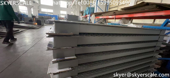 Popular 3m Lebar 10m Panjang 60t Berat-Tugas Truk Skala Menimbang Berat Jembatan Plate halus atau Checker Plate Platform