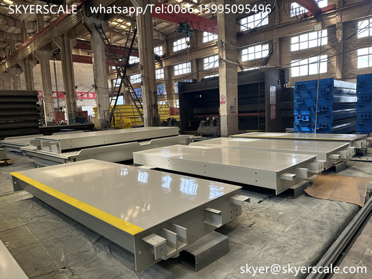 18m Heavy Duty Car Weighbridge Truck Scale Dengan 100t Nominal Load Dan Desain Disesuaikan