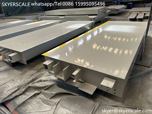 18m Heavy Duty Car Weighbridge Truck Scale Dengan 100t Nominal Load Dan Desain Disesuaikan