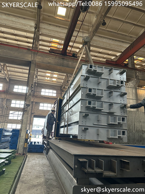 Weighbridge khusus 18 meter 100 Ton Berat Badan Berat Mobil Tugas Berat Skala Truk