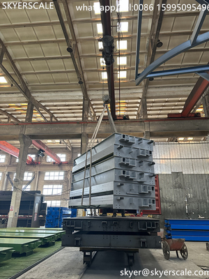 Weighbridge khusus 18 meter 100 Ton Berat Badan Berat Mobil Tugas Berat Skala Truk