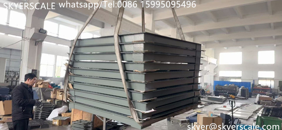 Industri kapasitas 5 ton baja karbon 1.2 * 1.5m skala lantai platform digital dengan indikator A12E