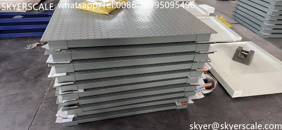 Industri kapasitas 5 ton baja karbon 1.2 * 1.5m skala lantai platform digital dengan indikator A12E
