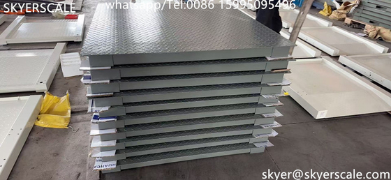 Industri kapasitas 5 ton baja karbon 1.2 * 1.5m skala lantai platform digital dengan indikator A12E