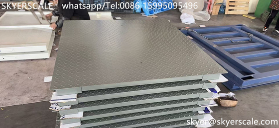 Industri kapasitas 5 ton baja karbon 1.2 * 1.5m skala lantai platform digital dengan indikator A12E