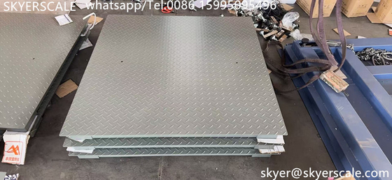 Industri kapasitas 5 ton baja karbon 1.2 * 1.5m skala lantai platform digital dengan indikator A12E