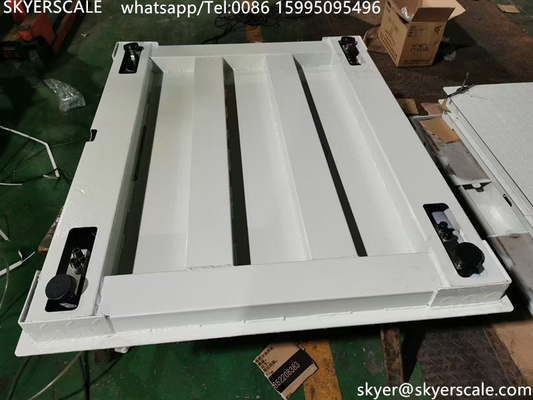 Industri kapasitas 5 ton baja karbon 1.2 * 1.5m skala lantai platform digital dengan indikator A12E