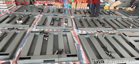 Industri kapasitas 5 ton baja karbon 1.2 * 1.5m skala lantai platform digital dengan indikator A12E