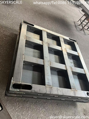 Industri kapasitas 5 ton baja karbon 1.2 * 1.5m skala lantai platform digital dengan indikator A12E