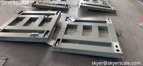 Baja 1.2mx1.2m Platform 3 Ton Berat Tugas Berat Skala Dengan Plat Anti Mouse