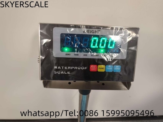 40x50cm 150kg Skala platform penimbang baja tahan karat dengan indikator tahan air LED hijau
