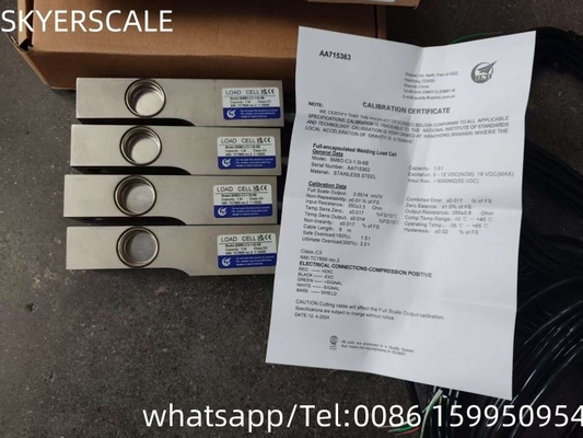 ZEMIC BM8D Shear Beam Stainless Steel Waterproof Load Cells 1000kg Weighing Platform Scale Load Cell Weighing Sensor