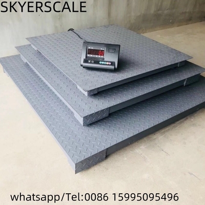Skala lantai industri dengan indikator bobot 500kg sampai 5000kg dengan printer