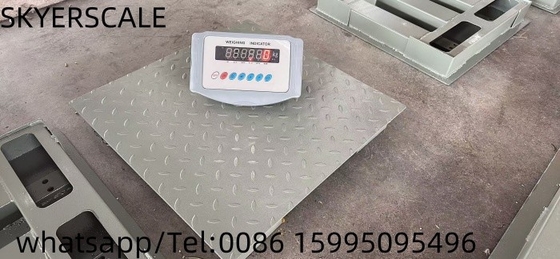 Carbon Steel Platform lantai timbangan Skala 1.22x1.22m 3t dengan indikator menimbang XK315A1X