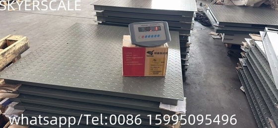 Carbon Steel Platform lantai timbangan Skala 1.22x1.22m 3t dengan indikator menimbang XK315A1X