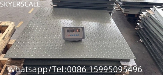 Timbangan lantai berat 1.2x1.5m Platform timbangan baja karbon 3000kg