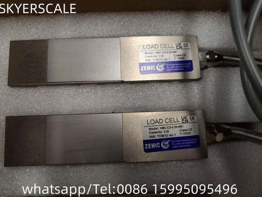 2ton OIML Load Cells Amplifier Zemic H8C Sensor Berat untuk Lantai Weighintg Skala Platform Skala Berat