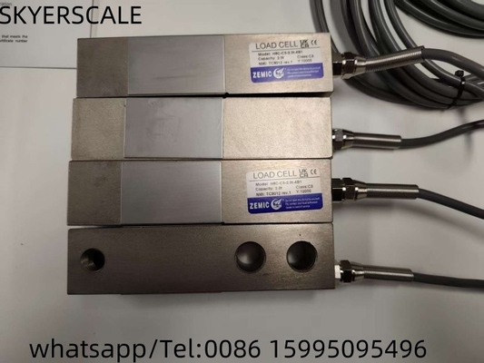 2ton OIML Load Cells Amplifier Zemic H8C Sensor Berat untuk Lantai Weighintg Skala Platform Skala Berat