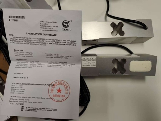 zemic L6E3 300kg Pengujian Load Cell Balance Dengan Sensor Tekanan untuk Skala Berat Harga Elektronik