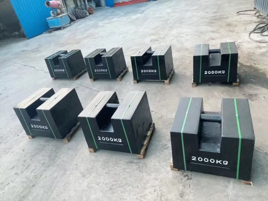 1000kg Berat uji besi cor counterweights Berat uji untuk crane