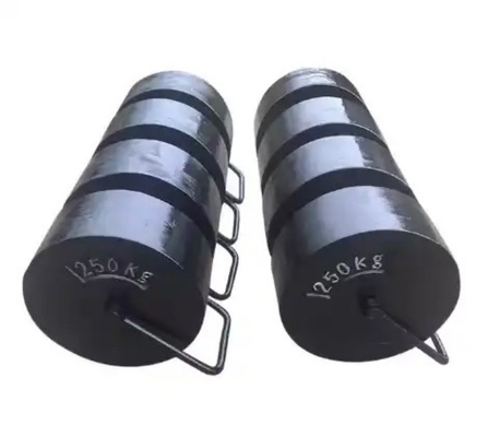 OIML Standard Stackable 250kg M1 Test Weights Cast Iron Kalibrasi Weights Untuk Crane