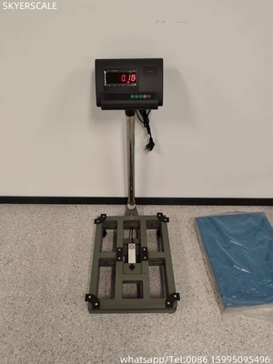 Karbon Baja Kelas Industri Platform Set Bangku Skala 500kg Dengan Plat Penutup Baja Rostless